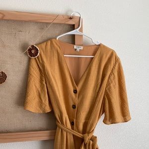 Beautiful button up, high low dress